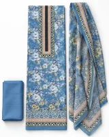 Zam Zam Blue Rose Floral Panel - image 1