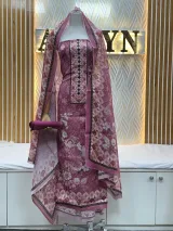 Zam Zam Pink Paisley V Neck - image 2