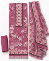 Zam Zam Pink Paisley V Neck - ছবি 3