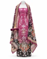 Zam Zam Cherry Blossom Dark Dupatta - image 2