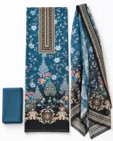 Zam Zam Teal Floral Medallion - ছবি 1