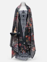 Zam Zam Dark Navy Floral Panel - image 2