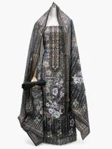 Zam Zam Dark Navy Floral Panel - image 1