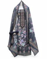 Zam Zam Dark Navy Floral Panel - image 2