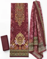 Zam Zam Maroon Ornate Panel - ছবি 1