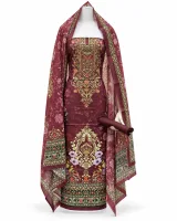 Zam Zam Maroon Ornate Panel - ছবি 2