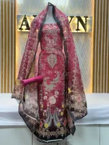 Zam Zam Damask Peacock Floral - image 1