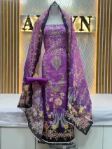 Zam Zam Damask Peacock Floral - image 4