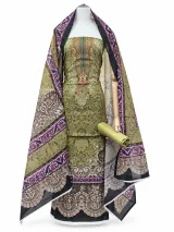 Zam Zam Olive Purple Paisley - ছবি 2