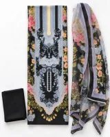 Zam Zam Floral Panel Striped Neck - image 1