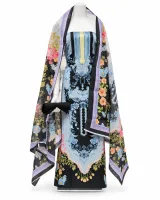 Zam Zam Floral Panel Striped Neck - image 2