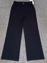 Stylish Midnight Black Tailored Trousers - image 1