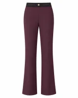 Comfort Plum Wine Flare Trousers - ছবি 1