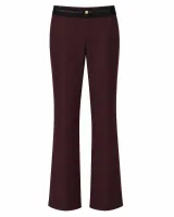 Comfort Plum Wine Flare Trousers - ছবি 2