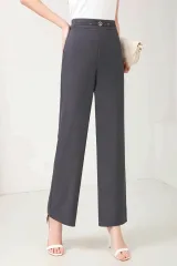 High Quality Midnight Black Tailored Trousers - image 1