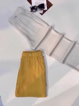 Stylish Beige Apricot Tailored Trousers - image 1