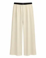 Trend Cream Yellow Floor-Length Trousers - ছবি 2