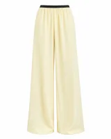 Trend Cream Yellow Floor-Length Trousers - ছবি 1