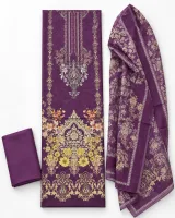 Zam Zam Purple Damask Baroque Gold - ছবি 1