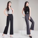 Stylish Midnight Black Tailored Trousers - image 1