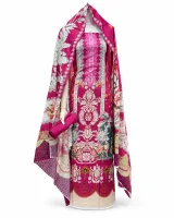 Zam Zam Magenta Damask Rose Chevron - ছবি 2