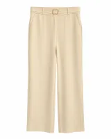 Trend Soft Beige Floor-Length Trousers - image 1