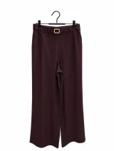 Trend Soft Beige Floor-Length Trousers - image 2