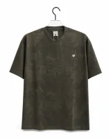 Men's Leaf Print Jacquard T-Shirt - Style 2667 - image 4