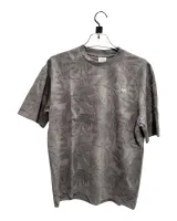 Men's Leaf Print Jacquard T-Shirt - Style 2667 - image 3