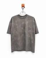 Men's Leaf Print Short Sleeve T-Shirt - Style 2669 - image 4