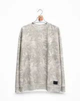 Men's Leaf Print Crewneck Sweatshirt - Style 77003 - image 1
