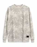 Men's Leaf Print Crewneck Sweatshirt - Style 77003 - image 2