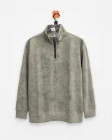 Men's Half-Zip Mock Neck Sweatshirt - Style 9101 - image 2