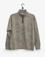 Men's Half-Zip Mock Neck Sweatshirt - Style 9101 - image 3