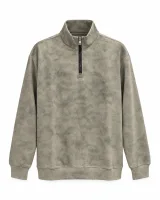 Men's Half-Zip Mock Neck Sweatshirt - Style 9101 - ছবি 2