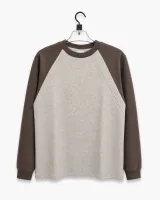 Men's Color-Block Raglan Crewneck Sweatshirt - Style 9129 - image 1
