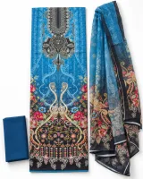 Zam Zam Blue Swan Ornate Multicolor - ছবি 1