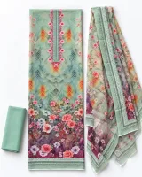 Zam Zam Mint Green Rose Garden Gradient - ছবি 1