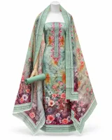 Zam Zam Mint Green Rose Garden Gradient - ছবি 2