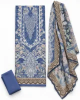 Zam Zam Periwinkle Damask Paisley - image 1