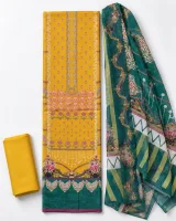 Zam Zam Yellow Booti Green - ছবি 1