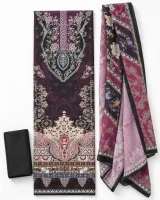 Zam Zam Plum Lacework Paisley - image 1