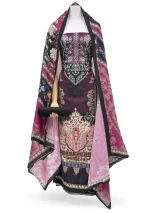Zam Zam Plum Lacework Paisley - image 2