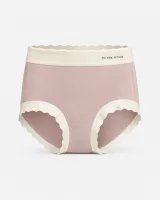 Women's Assorted Multi-Color 4-Piece Moisturizing Two-Tone High-Waist Panty Pack - image 1