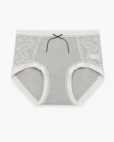 Women's Lace-Panel Ribbed Panty - Style 6773 - image 3