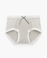 Women's Lace-Panel Ribbed Panty - Style 6773 - image 5