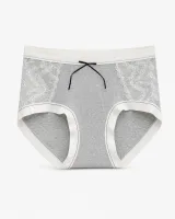 Women's Lace-Panel Ribbed Panty - Style 6773 - image 6