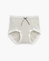 Women's Lace-Panel Ribbed Panty - Style 6773 - image 8