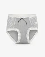 Women's Lace-Panel Ribbed Panty - Style 6773 - image 2