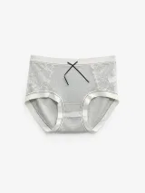 Women's Lace-Panel Ribbed Panty - Style 6773 - image 7